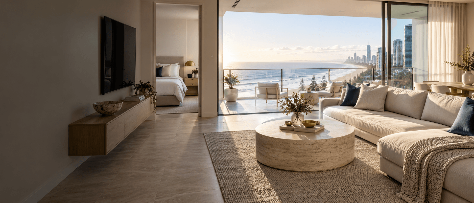 Well-presented shared living space in a Gold Coast property
